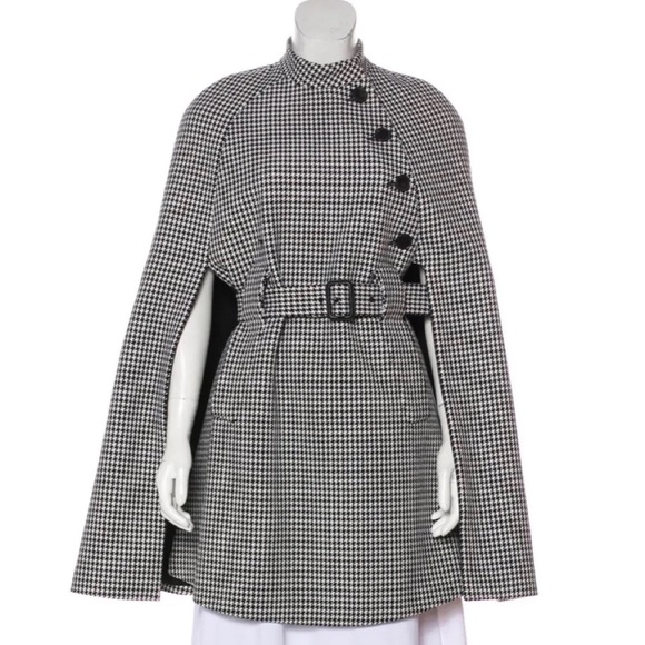 Christian Dior Haute Couture houndstooth cape dress FR40 - Picture 6 of 7